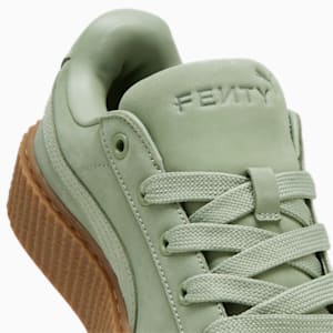 FENTY x PUMA Creeper Phatty Earth Tone Big Kids' Sneakers, Green Fog-PUMA Gold-Gum, extralarge