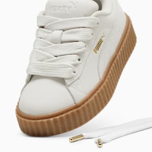 FENTY x PUMA Creeper Phatty Earth Tone Kids' Sneakers, Warm White-PUMA Gold-Gum, extralarge-IND