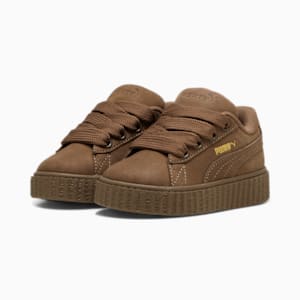 FENTY x PUMA Creeper Phatty Earth Tone Toddlers' Sneakers, Totally Taupe-PUMA Gold-Warm White, extralarge