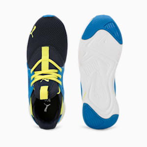Softride Rift Swift Kicks Youth Sneakers, Club Navy-Hyperlink Blue-Yellow Burst, extralarge-IND