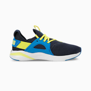 Softride Rift Swift Kicks Youth Sneakers, Club Navy-Hyperlink Blue-Yellow Burst, extralarge-IND