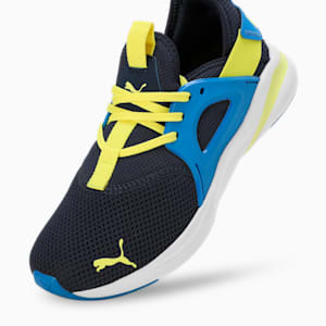 Softride Rift Swift Kicks Youth Sneakers, Club Navy-Hyperlink Blue-Yellow Burst, extralarge-IND