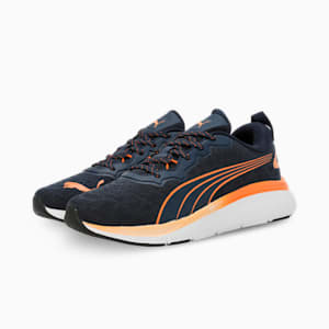 Softride Pro Echo Rousing Youth Running Shoes, Club Navy-Bright Melon-PUMA White, extralarge-IND