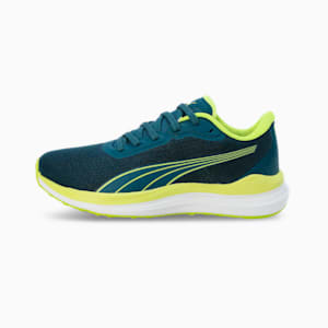 PUMA Lite FlexPunt Youth Running Shoes, Ocean Tropic-Lime Pow-PUMA White, extralarge-IND