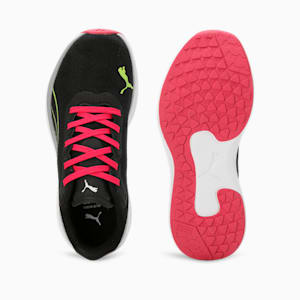 Lite FlexPunt Youth Running Shoes, PUMA Black-Lime Pow-PUMA Pink, extralarge-IND