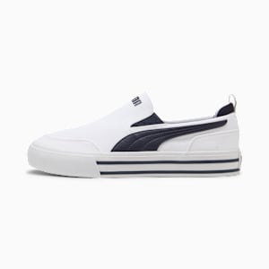 Court Classic Vulc SlipOn Sneakers Unisex, PUMA White-New Navy, extralarge