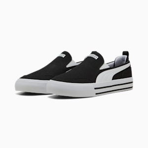 ユニセックス コート クラシック バルク スリッポン スニーカー, PUMA Black-PUMA White, extralarge-JPN
