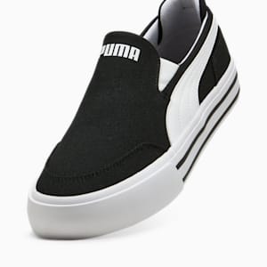 ユニセックス コート クラシック バルク スリッポン スニーカー, PUMA Black-PUMA White, extralarge-JPN