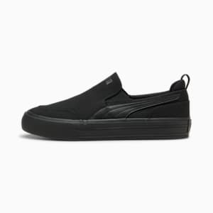 ユニセックス コート クラシック バルク スリッポン スニーカー, PUMA Black-PUMA Black, extralarge-JPN