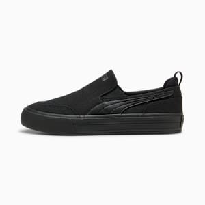 Court Classic Vulc SlipOn Sneakers Unisex, PUMA Black-PUMA Black, extralarge