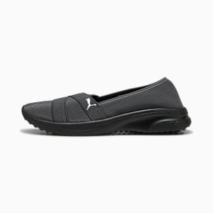 Adelina 2 Women's Slip-On Shoes, Shadow Gray-PUMA Silver-PUMA Black, extralarge