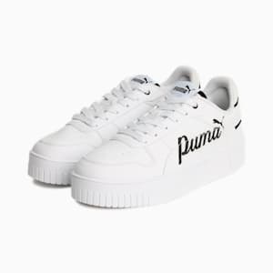 ウィメンズ キャリーナ ストリート プーマ スニーカー, PUMA White-PUMA Black, extralarge-JPN