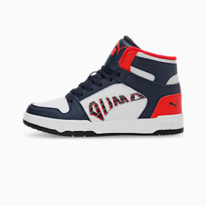 RBD Game V1 Youth Shoes, Feather Gray-Club Navy-For All Time Red, extralarge-IND