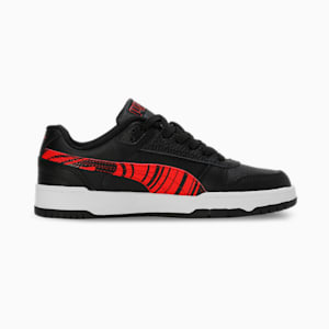 RBD Game Low V1 Youth Shoes, PUMA Black-For All Time Red-PUMA White, extralarge-IND