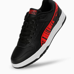 RBD Game Low V1 Youth Shoes, PUMA Black-For All Time Red-PUMA White, extralarge-IND