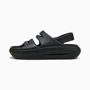ウィメンズ プーマ フラッター サンダル, PUMA Black, extralarge-JPN