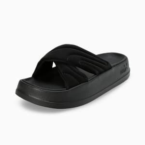 Leadcat Women's Platform Slides, PUMA Black-Cool Dark Gray, extralarge-IND