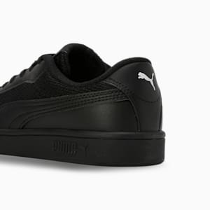 PUMA Smash Soft Cushioning Youth Sneakers, PUMA Black-PUMA White, extralarge-IND