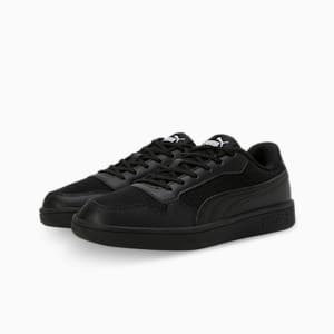 Smash Soft Cushioning Youth Sneakers, PUMA Black-PUMA White, extralarge-IND