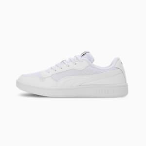 PUMA Smash Soft Cushioning Youth Sneakers, PUMA White-PUMA Black, extralarge-IND