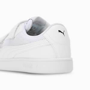 PUMA Smash Comfort Kid's Shoes, PUMA White-PUMA Black, extralarge-IND