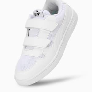 PUMA Smash Comfort Kid's Shoes, PUMA White-PUMA Black, extralarge-IND