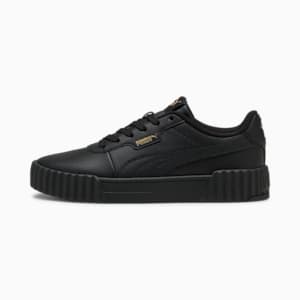 Tenis Mujer Carina Street Lux, PUMA Black-PUMA Gold, extralarge