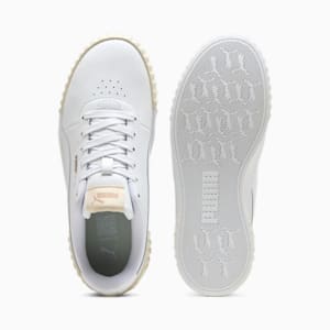 Carina 3.0 Women's Sneakers, PUMA White-Alpine Snow-PUMA Gold, extralarge