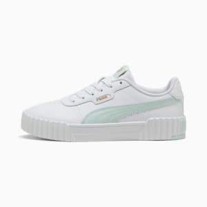 Tenis Mujer Carina Street Lux, PUMA White-Peaceful Blue-PUMA Gold, extralarge