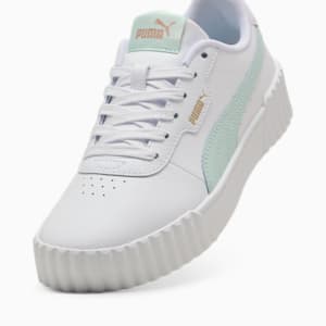 Tenis Mujer Carina Street Lux, PUMA White-Peaceful Blue-PUMA Gold, extralarge