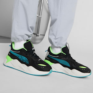 Tenis para hombre RS-X Alien, PUMA Black-Tropical Blue, extralarge