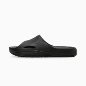 Lithen Injex Men's Slides, PUMA Black-Cool Dark Gray, extralarge-IND