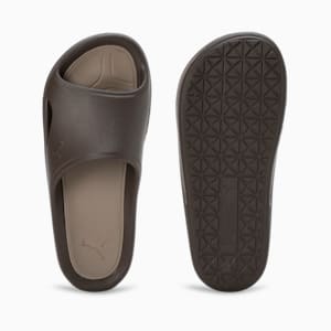 Lithen Injex Men's Slides, Chocolate-Totally Taupe, extralarge-IND