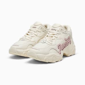 Pulsar Wedge Collegecore Women's Sneakers, Frosted Ivory-Whisp Of Pink-PUMA White, extralarge