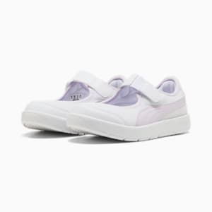 ガールズ コートフレックス V3 LINA スニーカー 17-21cm, PUMA White-Lilac Frost, extralarge-JPN