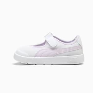 ガールズ コートフレックス V3 LINA スニーカー 17-21cm, PUMA White-Lilac Frost, extralarge-JPN