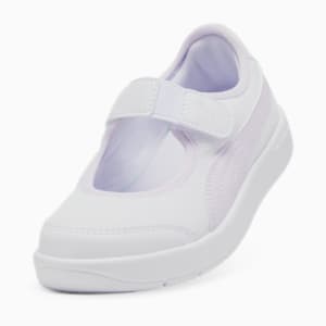 ガールズ コートフレックス V3 LINA スニーカー 17-21cm, PUMA White-Lilac Frost, extralarge-JPN