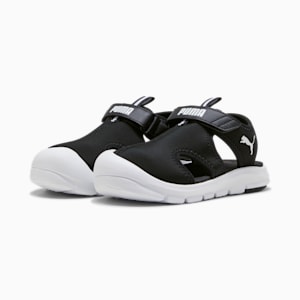 キッズ プーマ ファン レーサー サンダル 17-21cm, PUMA Black-PUMA White, extralarge-JPN