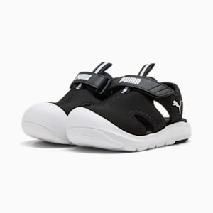 ベビー プーマ ファン レーサー サンダル 12-16.5cm, PUMA Black-PUMA White, extralarge-JPN