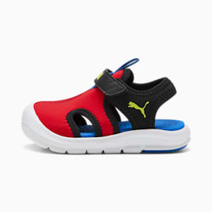 ベビー プーマ ファン レーサー サンダル 12-16.5cm, For All Time Red-Lemon Sherbert-PUMA Black, extralarge-JPN