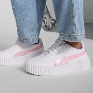 Carina 3.0 Blurry Dreams Big Kids' Sneakers, PUMA White-Rose Mauve-Cool Weather, extralarge