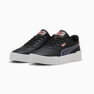 Carina 3.0 Blurry Dreams Big Kids' Sneakers, PUMA Black-Lavender Alert-Pink Fruit, extralarge