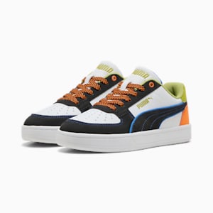 Caven 2.0 Starblitz Big Kids' Sneakers, PUMA White-Sea Kelp-Orange Glo, extralarge