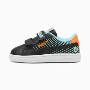 Tenis Smash 3.0 Poised 2 Race para niños, PUMA White-Safe Lake, extralarge
