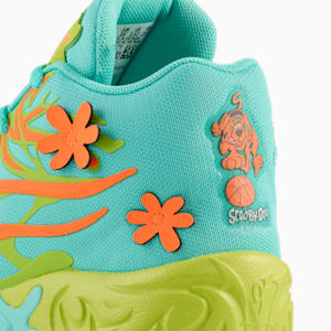 Tenis de básquetbol MB.04 Scooby Doo para niños, Aquatic-Heat Fire-Lime Smash, extralarge