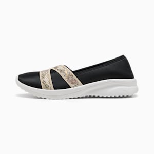 Tenis Adelina 2 Snake Chic para mujer, PUMA Black-Gold, extralarge