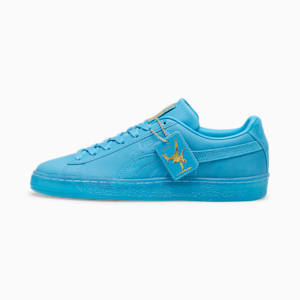 PLAY LOUD Suede Sneakers, Speed Blue-Gold, extralarge