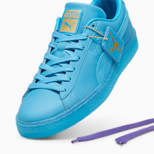 PLAY LOUD Suede Sneakers, Speed Blue-Gold, extralarge