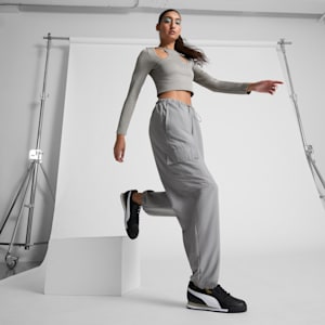 Tenis para mujer Roma 24 Standard, PUMA Black-PUMA White-Smokey Gray, extralarge