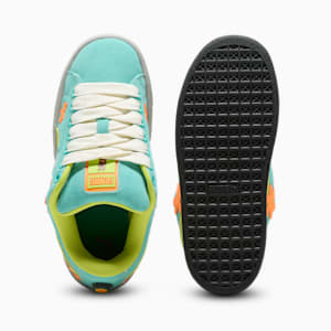 Tenis Suede XL Scooby Doo para jóvenes, Lime Smash-Aquatic-Heat Fire, extralarge